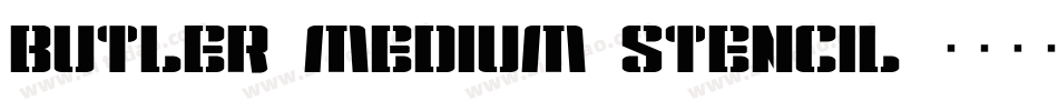 Butler_Medium_Stencil字体转换
