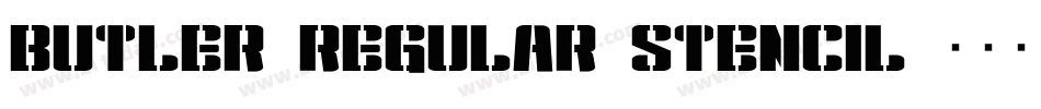 Butler_Regular_Stencil字体转换