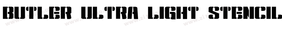 Butler_Ultra_Light_Stencil字体转换