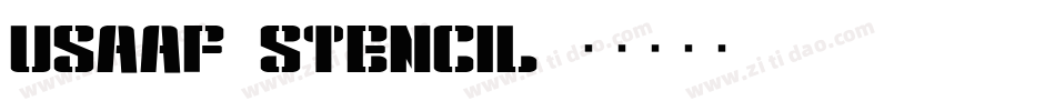 USAAF_Stencil字体转换