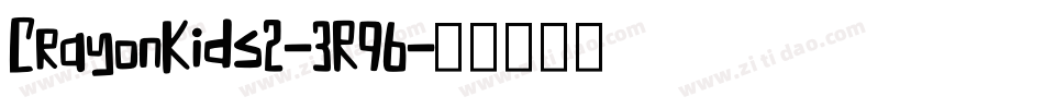 CrayonKids2-3R96字体转换