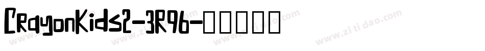CrayonKids2-3R96字体转换