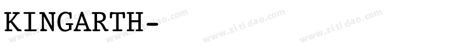 KINGARTH字体转换