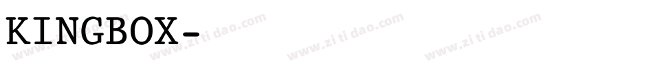 KINGBOX字体转换