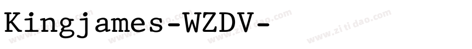 Kingjames-WZDV字体转换