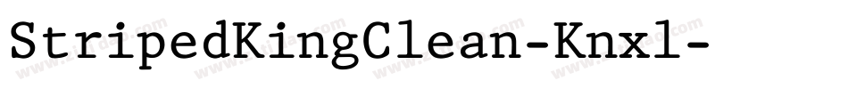 StripedKingClean-Knxl字体转换