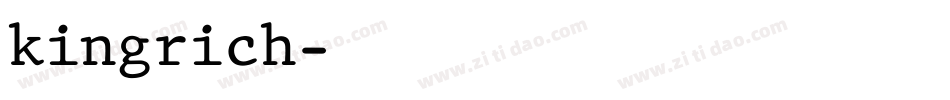 kingrich字体转换
