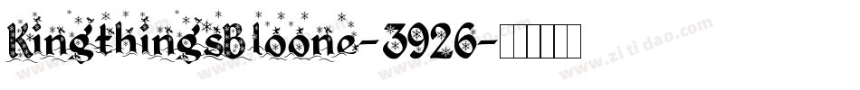 KingthingsBloone-3926字体转换