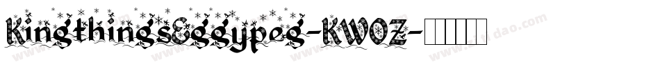 KingthingsEggypeg-KWOZ字体转换 KingthingsEggypeg-KWOZ字体转换