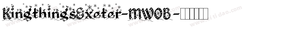 KingthingsExeter-MWOB字体转换 KingthingsExeter-MWOB字体转换