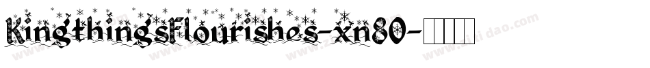 KingthingsFlourishes-xn80字体转换