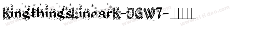 KingthingsLinearK-JGW7字体转换