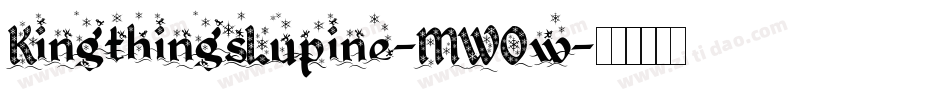 KingthingsLupine-MWOw字体转换