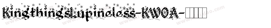 KingthingsLupineless-KWOA字体转换