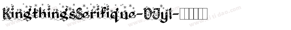 KingthingsSerifique-DJy1字体转换
