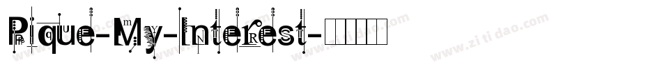 Pique-My-Interest字体转换