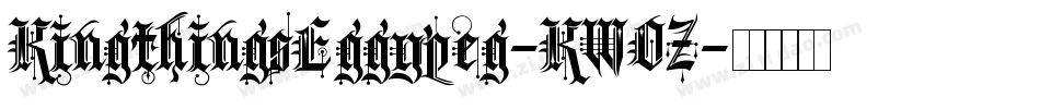 KingthingsEggypeg-KWOZ字体转换 KingthingsEggypeg-KWOZ字体转换