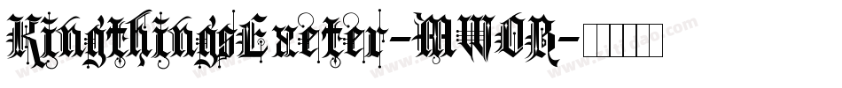 KingthingsExeter-MWOB字体转换 KingthingsExeter-MWOB字体转换