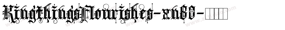 KingthingsFlourishes-xn80字体转换