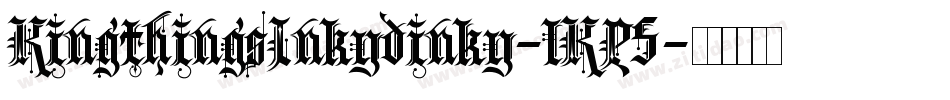 KingthingsInkydinky-lKP5字体转换 KingthingsInkydinky-lKP5字体转换