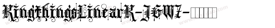 KingthingsLinearK-JGW7字体转换