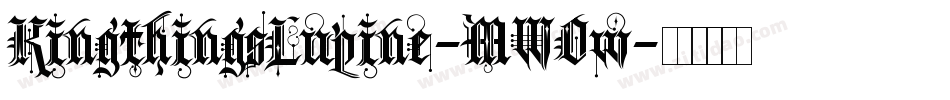 KingthingsLupine-MWOw字体转换