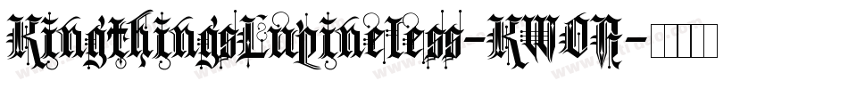 KingthingsLupineless-KWOA字体转换