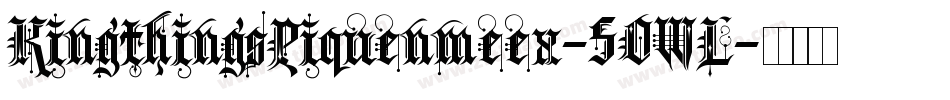 KingthingsPiquenmeex-5OWL字体转换
