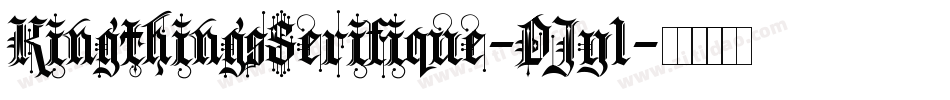 KingthingsSerifique-DJy1字体转换