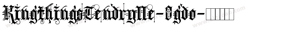 KingthingsTendrylle-0gdo字体转换