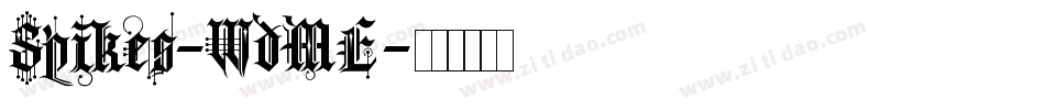 Spikes-WdME字体转换