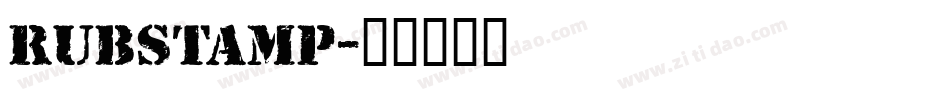 RUBSTAMP字体转换