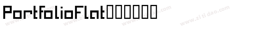 PortfolioFlat字体转换