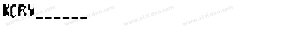 Korv字体转换