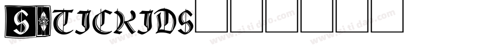 Stickids字体转换