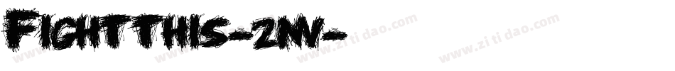 Fightthis-2nv字体转换
