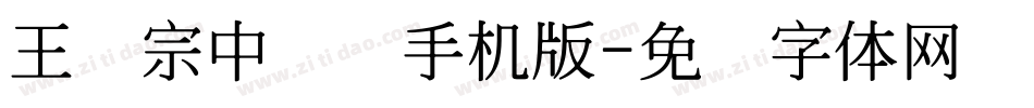 王汉宗中圆艺手机版字体转换