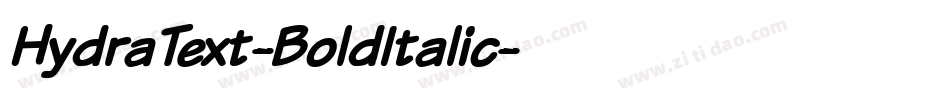 HydraText-BoldItalic字体转换