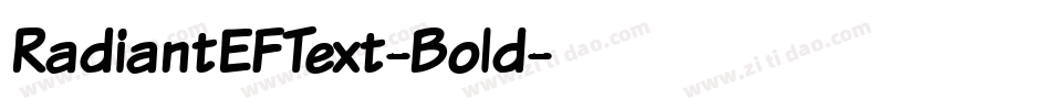 RadiantEFText-Bold字体转换