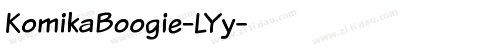 KomikaBoogie-LYy字体转换