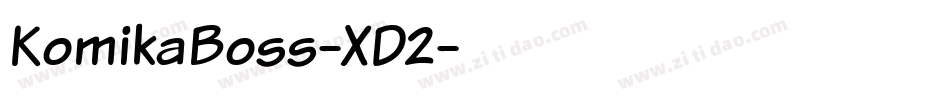 KomikaBoss-XD2字体转换