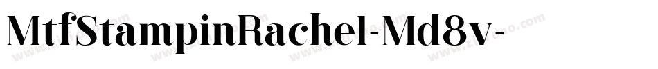 MtfStampinRachel-Md8v字体转换
