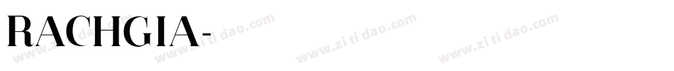 RACHGIA字体转换