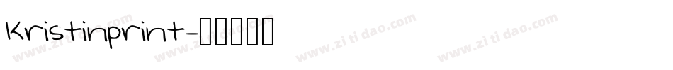Kristinprint字体转换
