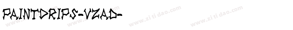 Paintdrips-vZaD字体转换
