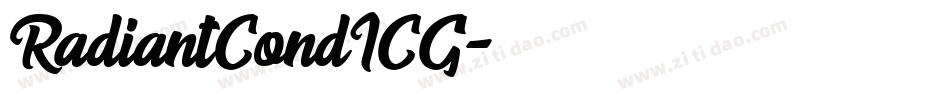 RadiantCondICG字体转换
