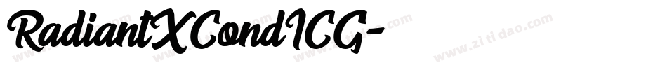 RadiantXCondICG字体转换