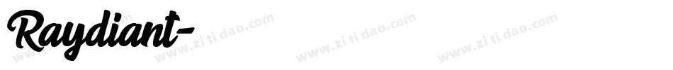 Raydiant字体转换