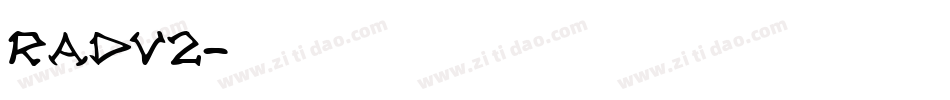 Radv2字体转换