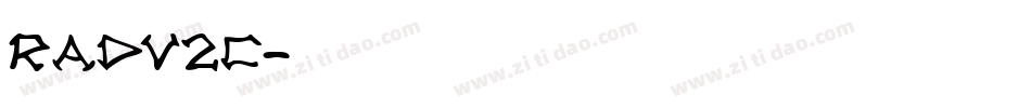 Radv2c字体转换